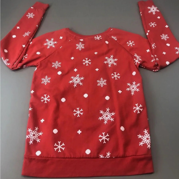 Rudolph Red Nose Reindeer Sweatshirt Red Womens Small Christmas - Picture 2 of 4